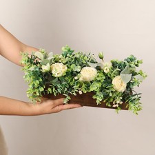 Centre de table en fleurs artificielles pour décoration de terrasse, salon,