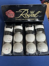 Vintage Boite Avec 12 Balles De Golf Royal Neuves 