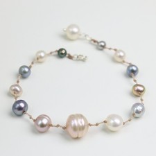 Bracelet perles eau douce - d'eau,