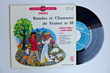 RONDES ET CHANSONS DE FRANCE N°10 -  45T - LiVRE-DISQUE  PHILIPS 1960 - BE