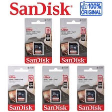 SANDISK Carte Mémoire SD SDHC SDXC ULTRA Lite Classe 10 Vitesse jusqu'à 100 Mo/s