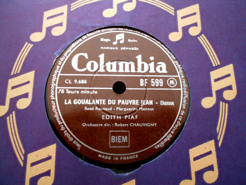 Edith piaf heureuse - piaf/heureuse/78t, 25cm