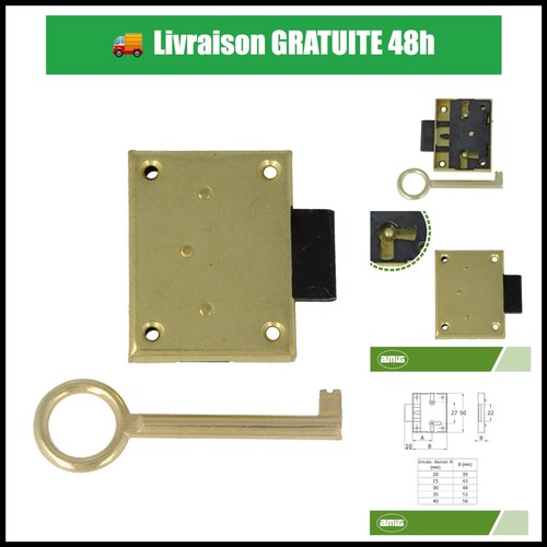 Serrure encastrée amig pour - serrure,