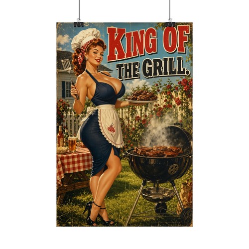 King the grill vintage bbq - of,
