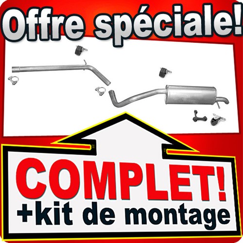 Ligne pot échappement pour - pot,