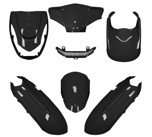 Kit carénage noir - noir, brillant