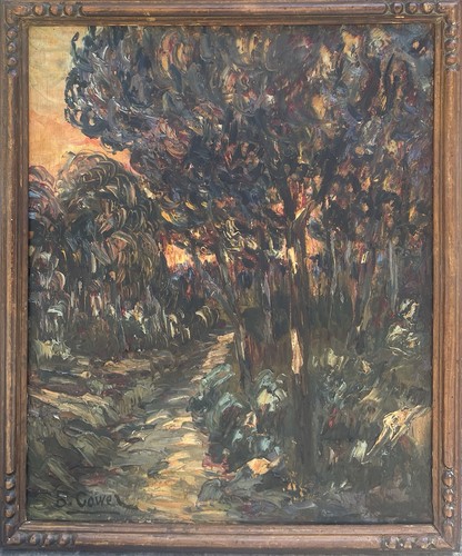 Tableau peinture cadre 20è - cadre,
