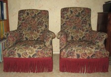 Paire fauteuils anglais - de,