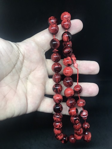 Bakelite amber misbaha prayer - amber,