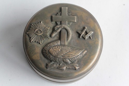 Boite ronde franc maçon - ronde, franc-maçon