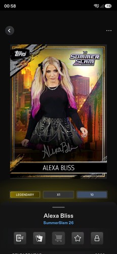 Topps alexa bliss - topps,