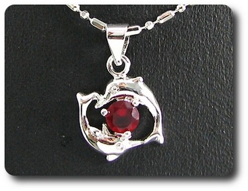 Pendentif rubis 1x6 plaqué - pendentif, mm