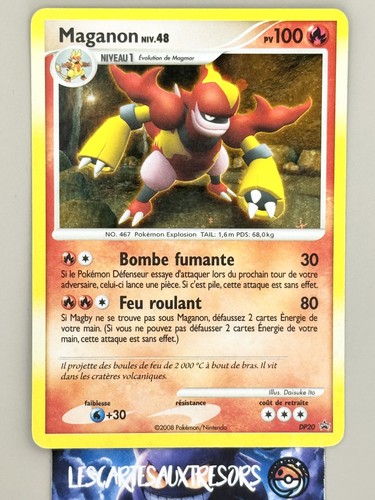 Carte pokémon maganon dp20 - carte,