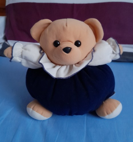 Doudou boule velours ours - boule,