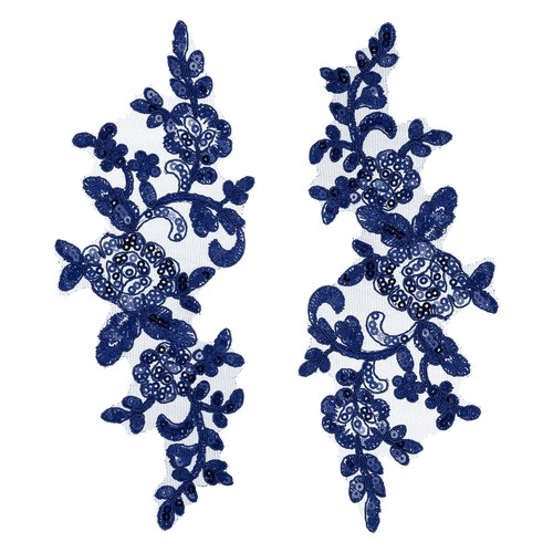 2pcs appliques dentelle fleur - 2pcs,