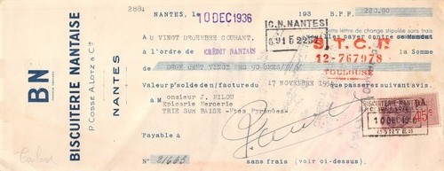 1936 biscuiterie nantaise - ,