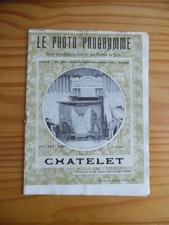 Photo programme chatelet - programme,