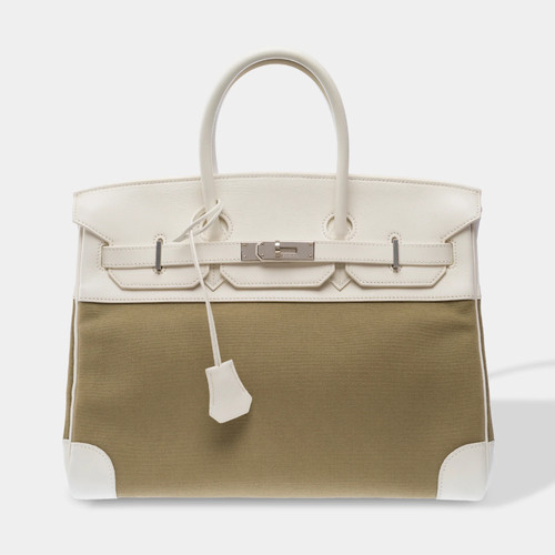 Sac hermes birkin toile - 35, en