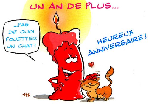 Carte postale anniversaire - carte,