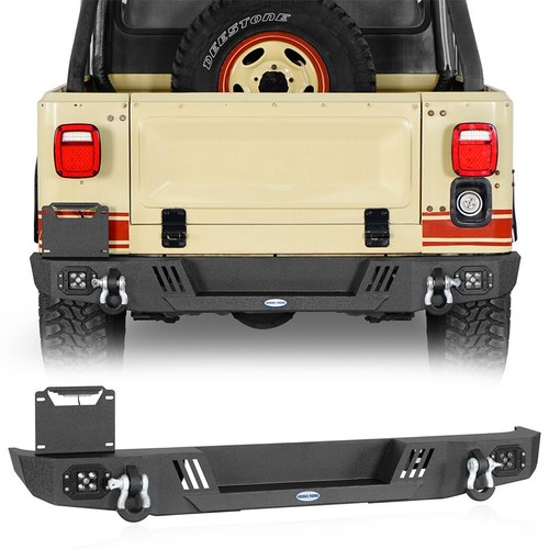 Rear bumper license plate - rear,
