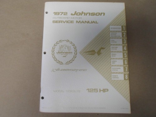 1972 johnson hors bord service - johnson,