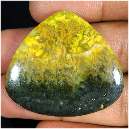 Cabochon poire jaspe - cabochon, en
