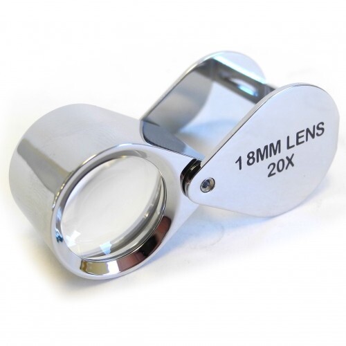 Loupe triplet chrome - en, 20x