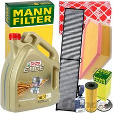 Filtres + Castrol 5W30 Huile Convient pour BMW 1er E81 82 87 88 3er E90 91 92 X1