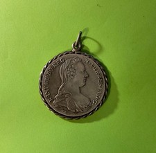 THALER 1780 X MARIE THERESE AUTRICHE 3 PLUMES S.F. 1986 BROCHE MONNAIE ARGENT