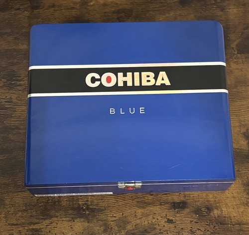 Cohiba blue empty wooden - blue, cigar