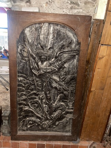 Imposante sculpture bas relief - sculpture,