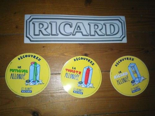 Lot autocollants ricard - 4,