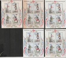 VARIETES X 5 BF N 10 ** 1 BF TRES DECALEES + 4 BFS  DEFAUTS OU PAPIER CHAMOIS