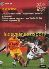 T14 FEINTE # CARTE WIZARDS FOOTBALL CHAMPIONS 2001 2002