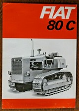 prospectus brochure tracteur chenilles Fiat 80C prospekt tractor trattore