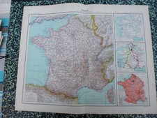 Carte géographique couleur de