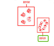 JEU DE GALETS DE VARIATEUR KYMCO DOWNTOWN 350, 22121-ACD5-305 OEM