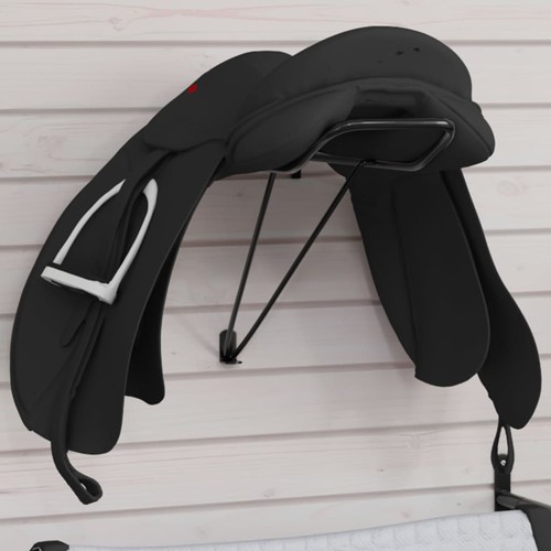 Porte selle pliable mural noir - porte-selle,