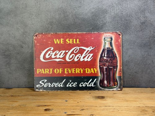 Plaque métal coca cola - plaque,