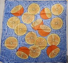 Foulard soie peint à la