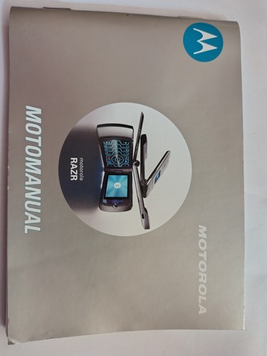Motorola motomanual razr - motorola, v3