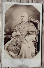 Très ancienne Photo CDV Pape