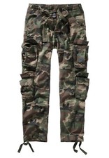 Brandit Pantalons Homme Coton Militaire Poches Pure Slim Fit Woodland