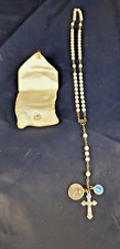 CHAPELET , Jésus Christ , croix  MÉDAILLE CURÉ D'ARS , SAINTE PHILOMÈNE UBC
