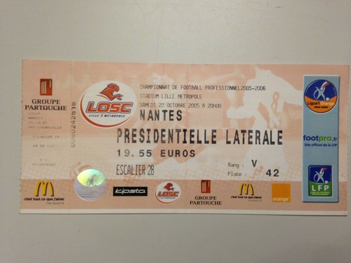 Ticket match lille - ticket,