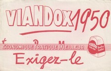 A37 Ancien Buvard publicitaire VIANDOX 1950 Economique pratique meilleur Exigez
