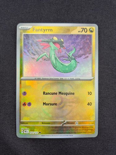Carte pokémon fantyrm - carte,
