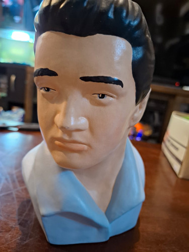 Elvis presley ceramic bust - ceramic,