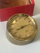 Horloge De Bureau Laiton Vintage Design Années 70 