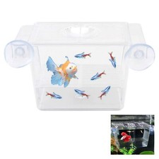 Aquarium Bebe Pondoir Aquarium Mini Aquarium avec Ventouses Incubateur d'aqua...
